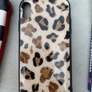 iPhone XS Max leopard phone case